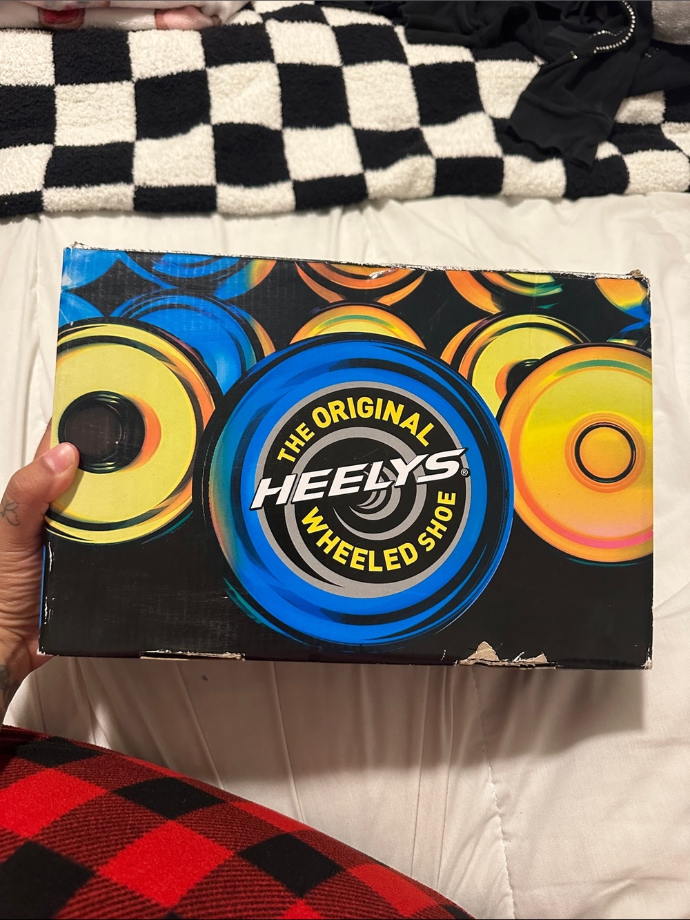 Heelys Colorful Wheel Graphic Box - Blue, Yellow, Orange, Black shoes